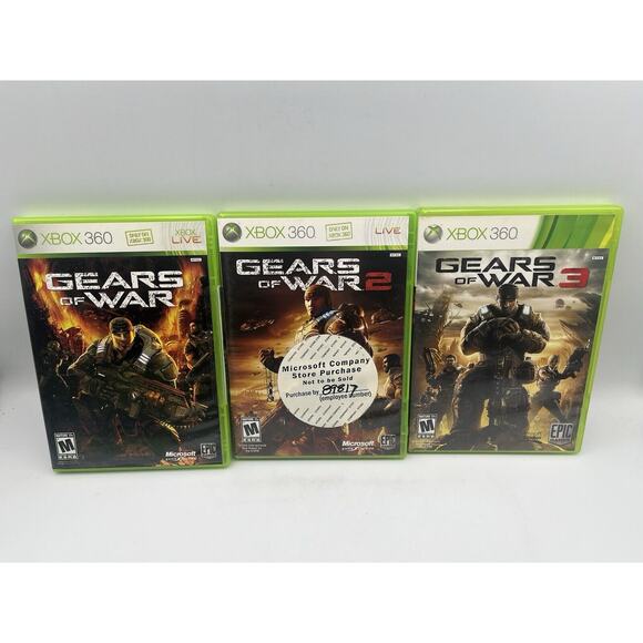 Gears Of War I, II, III Xbox 360 - Picture 1 of 16